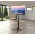 Techly Rolling TV Stand in Modern Living Room