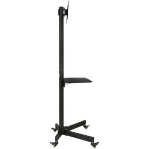 Techly TV Stand with Wheels and Shelf for 19-37 inch TVs - TV Stand and Wall Mount