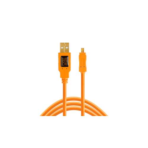 Tether Tools CU8015 TetherPro USB 2.0 Mini USB Kabel 4.6m Orange