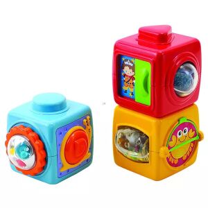 Playgo Klocki ABC kolorowe klocki do układania dla niemowląt - Playgo