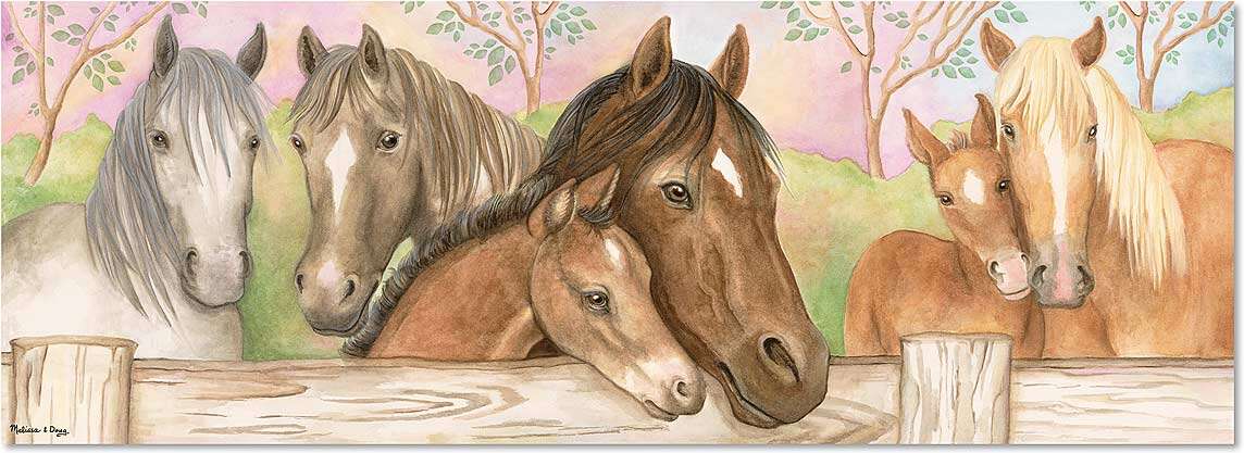 Lovas és csikós padló Puzzle 48db