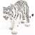 Schleich white tiger figurine, hand-painted, realistic detail, 6 x 3 x 13 cm