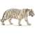 Schleich white tiger figurine, hand-painted, realistic detail, 6 x 3 x 13 cm
