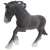 Schleich Shire Horse Figurine, black with white markings, hand-painted, realistic detail