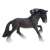 Schleich Shire Horse Figurine, black with white markings, hand-painted, realistic detail