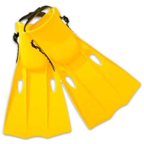 Intex 55937 yellow swim fins, size 38-40