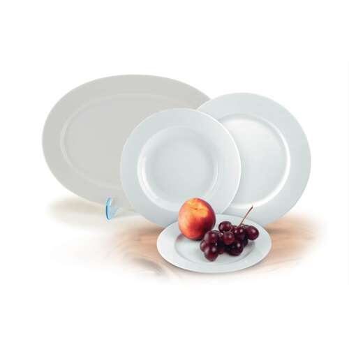 Rotberg 1201BAS002 Basic 22 cm Deep Dish - Weiß (6 Stück)
