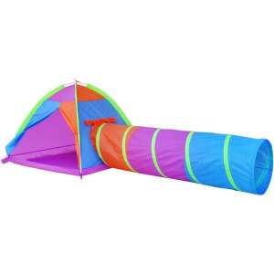 Iplay Spielzelt mit Tunnel, buntes Spielzelt und Tunnel für Kinder, Spielzelt für drinnen und draußen, Spielzelt für Kinder mit Tunnel - Spielzelte & Tunnel