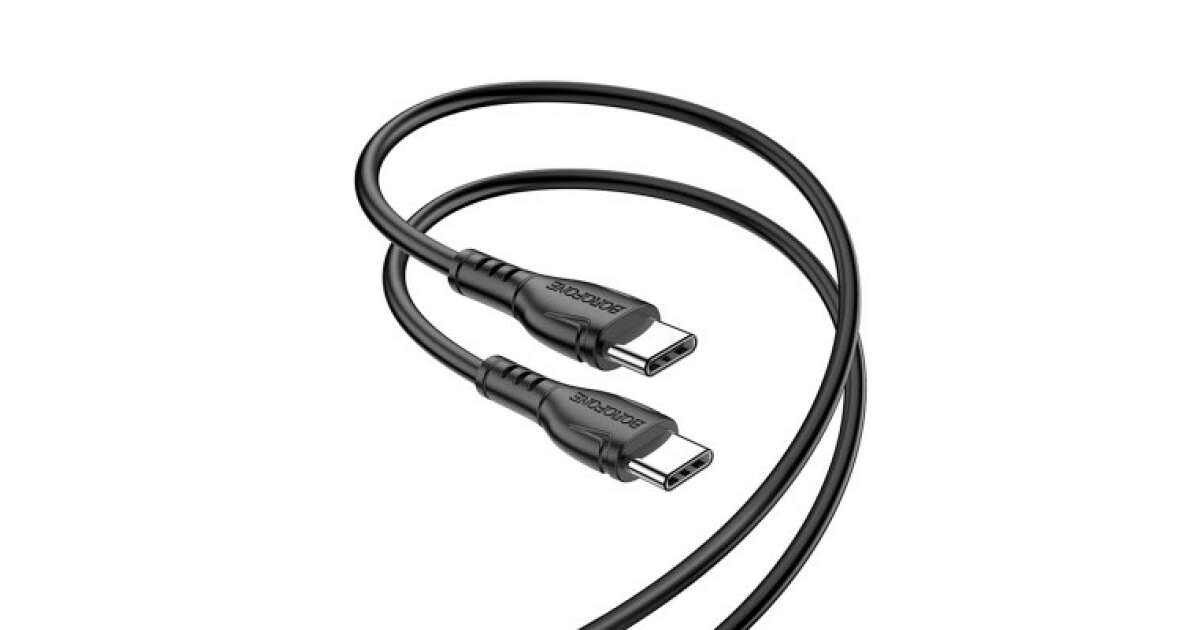 Borofone BX51 Type-C - Type-C gyorstöltő kábel 1m fekete (1380767) 69859774