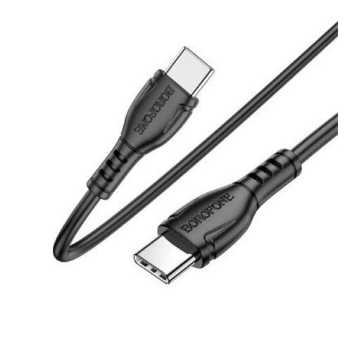 Kabel ładujące Borofone BX51 Type-C do Type-C, 1 metr, czarne