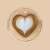 Family Double-walled glass with heart shape, 180 ml, filled with latte art