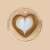 Family Double-walled glass with heart shape, 180 ml, filled with latte art