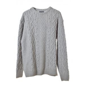 Gant szürke gyapjú kötött pulóver férfiaknak - Gant