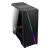 Aerocool Cylon RGB Schwarzes PC-Gehäuse mit geöffneter Seitenwand