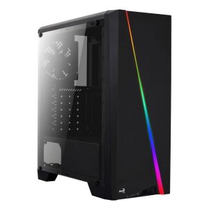 Carcasă PC Aerocool Cylon RGB Neagră cu Fereastră - Carcase PC