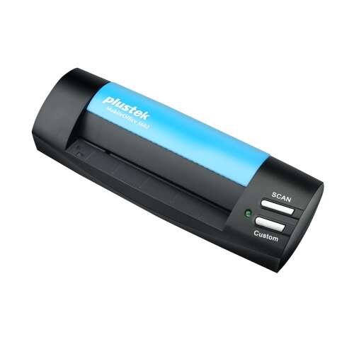 Widok pod kątem skanera do wizytówek Plustek MobileOffice S602