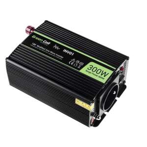 Green Cell INV01 Car inverter with modified sine waveform 12V -&gt; 230V / 300W