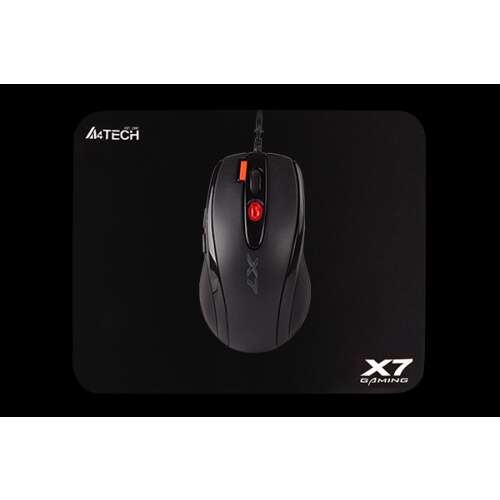 Mouse gaming A4Tech X-7120 cu fir, negru