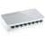 TP-Link TL-SF1008D 8-портов Fast Ethernet Switch изглед под ъгъл с портове и светодиоди