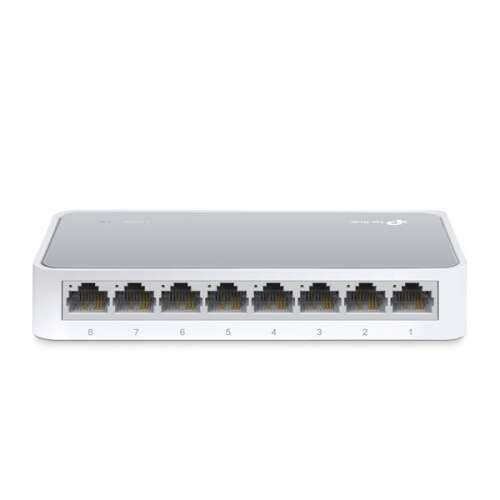 TP-Link TL-SF1008D 8-Port Fast Ethernet Switch elölnézet