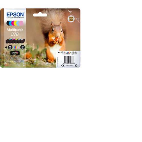 Epson 378 Claria Eredeti Tintapatron Multipack, 6 szín - Nyomtató és szkenner