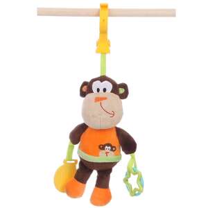 Csíptethető, rágókás baby plüss - majom - 23cm 31957416 