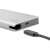Digitus DA-70866 USB-C Multiport Travel Dock, srebrny, widok z boku z kablem