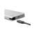 Digitus DA-70866 USB-C Multiport Travel Dock, srebrny, widok z boku z kablem