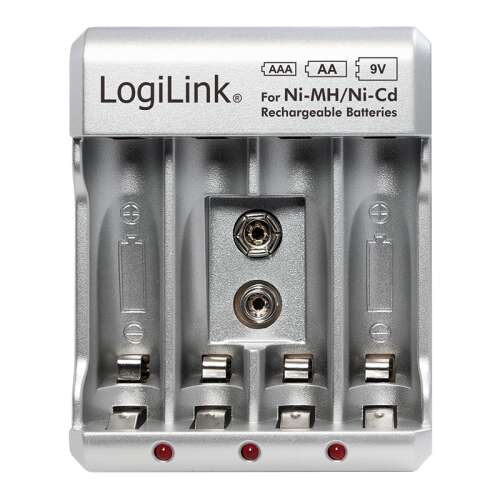 LogiLink PA0168 2x/4x AA/AAA/ 1x9V baterie de creion / baterie de creion mini Încărcător de baterie