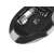 Natec BlackBird 2 wireless mouse, black, bottom view, showing battery compartment and receiver storage