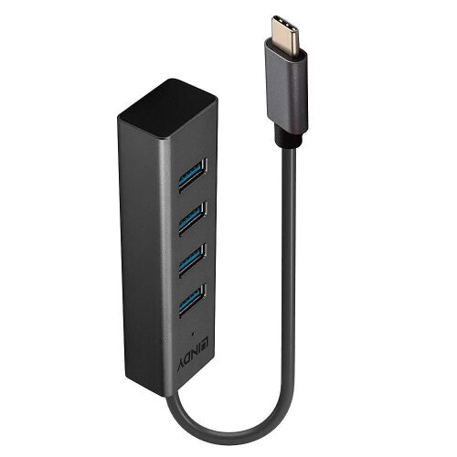 Lindy USB 3.2 Typ-C Hub mit 4 USB-A Anschlüssen