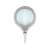 Goobay 60359 Lampa stołowa z lupą i oświetleniem LED, biała, zbliżenie soczewki