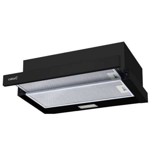 Cata TFB-5160 BK Telescopic Cooker Hood, Black, 300 m3/h, 2 Speeds, Mechanical Control, C Energy Class