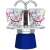 Bialetti Mini Express Kandinsky Kotyogós Кафеварка, синя, с две чаши