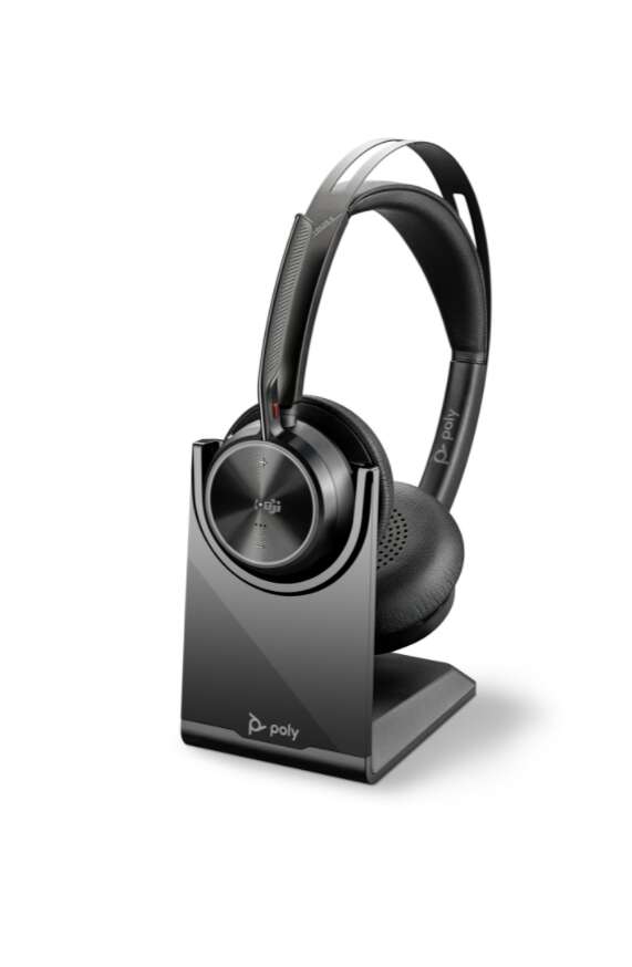 Plantronics poly voyager focus 2 uc wireless/usb-a headset - fekete