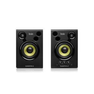 Hercules DJMonitor 42 aktív stúdió monitor hangfalak, elölnézet - Audio