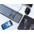 Natec Nautilus Slim Keyboard on desk with mouse and phone