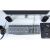 Natec Nautilus Slim USB Keyboard on desk with accessories