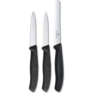 Victorinox Swiss Classic Zöldség kés készlet 3 db, egyenes pengével és két fogazott késsel gyümölcsökhöz és zöldségekhez - Victorinox