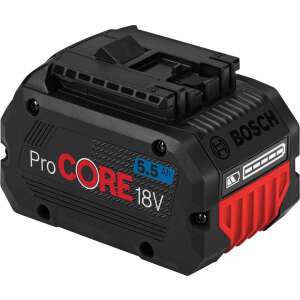 Baterie Bosch ProCORE 18V 5.5Ah, negru cu accente roșii, pentru scule electrice - Bosch Baterii și încărcătoare pentru unelte