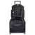 Rucsac negru pentru laptop Leitz Complete de 15,6 inchi atașat la bagaje cu rotile