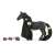 Schleich Horse Club Criollo Definitico Mare, black horse figure with long mane and tail, comes with accessories for styling