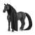 Schleich Horse Club Criollo Definitico Mare, black horse figure with long mane and tail