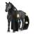 Schleich Horse Club Criollo Definitico Mare, black horse figure with long mane and tail, can be styled with accessories