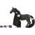 Schleich Horse Club Criollo Definitico Mare, black horse figure with long mane and tail, comes with accessories for styling
