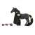 Schleich Horse Club Criollo Definitico Mare, black horse figure with long mane and tail, comes with accessories for styling
