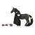 Schleich Horse Club Criollo Definitico Mare, black horse figure with long mane and tail, comes with accessories for styling