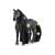 Schleich Horse Club Criollo Definitico Mare, black horse figure with long mane and tail, can be styled with accessories