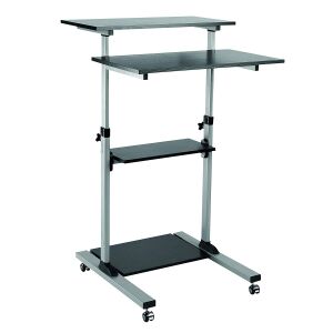 Logilink BP0070 compact mobile workstation, adjustable height standing desk - Logilink Monitor Stand