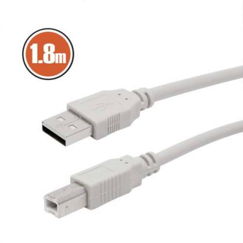1.8m USB A to B printer cable